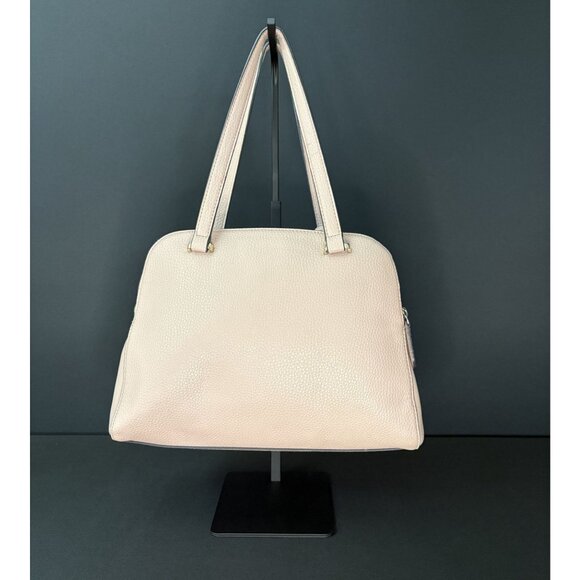 Guess Shawna Cali Satchel Handbag Lock Charm Double Handle Zip Closure Pink - Picture 9 of 16